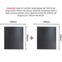 Persiana PVC Trilho Metálico 240larg x 140alt (2 pçs) Persiana PVC Trilho Metálico 240larg x 140alt (2 pçs)