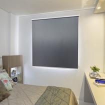 Persiana Rolo (1,40Larg. x 1,80Alt.) Blackout Cinza Escuro - Vogaflex