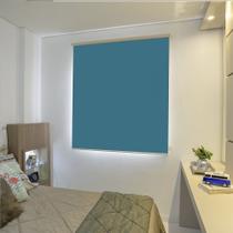 Persiana Rolo (2,40arg. x 2,50Alt.) Blackout Azul petróleo - Vogaflex