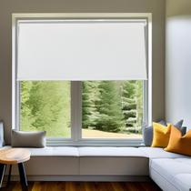 Persiana Rolo Blackout Branca 140 (L) x 160 (A) cm Robust 100% Escuro Cortina Roller 1,40 X 1,60 m Persiana Rolo Blackout Branca 140 (L) x 160 (A) cm Robust 100% Escuro Cortina Roller 1,40 X 1,60 m