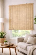 Persiana Rolo de Bambu 140x160 cm Cor Honey Maple Coleção Bauhaus Elegante e Natural Persiana Rolo de Bambu 140x160 cm Cor Honey Maple Coleção Bauhaus Elegante e Natural