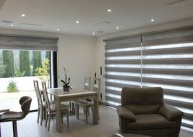 Persiana Rolo Double Vision 1.40x1.40 cinza Sunflex Cortinas Persiana Rolo Double Vision 1.40x1.40 cinza Sunflex Cortinas
