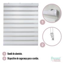 Persiana Rolo Double Vision Zebra 160larg x 160altcom bando Pronta para Instalar Persiana Rolo Double Vision Zebra 160larg x 160altcom bando Pronta para Instalar