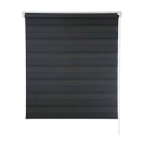 Persiana Rolo Dupla Zebra Evolux 120x160 Preta