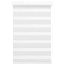 Persiana Rolo Duplo Zebra Com Bandô Branca 180 cm (Largura) x 220 cm (Altura) Cortina Double Vision