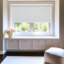 Persiana Rolo Screen Creme Bege 60 (Largura) x 260 (Altura) Cm Cortina Sunscreen Translúcida Solar