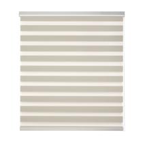 Persiana Rolo Zebra Bando 1,00 X 1,60 Bege, Branco, Cinza, Preto, Bege Mescla, Castor