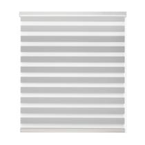 Persiana Rolo Zebra Bando Larg 1,60 X Alt 2,50 Bege, Branco, Cinza, Preto, Bege Mescla, Castor