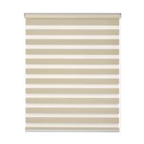 Persiana Rolo Zebra Standard Larg 1,80 X Alt 1,60 Bege, Branco, Cinza, Preto, Bege Mescla, Castor