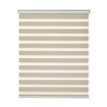 Persiana Rolo Zebra Standard Larg 2,00 X Alt 2,20 Bege, Branco, Cinza, Preto, Bege Mescla, Castor