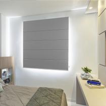 Persiana Romana (1,40Larg. x 2,00Alt.) Blackout Cinza