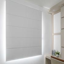 Persiana Romana (1,60Lar. x 1,80Alt.) Blackout Branco - Vogaflex