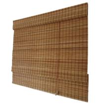 Persiana Romana Bambu Block 100larg x 220alt Natural