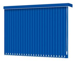 Persiana Vertical Azul Real Blackout 1,50 x 1,50 - com BANDÔ Persiana Vertical Azul Real Blackout 1,50 x 1,50 - com BANDÔ