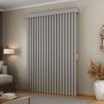 Persiana Vertical Blackout C/ Bandô L 1,60 X 1,40 A Cinza