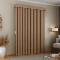 Persiana vertical tecido com bandô L 2,20 X 1,60 A Bege M