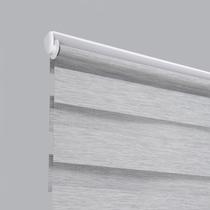 Persiana Zebra Dupla Cinza Linho 120x160