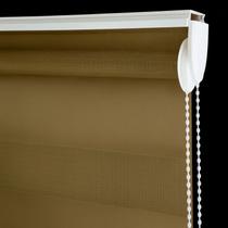 Persiana Zebra Rolo Dupla 120x160 Caramelo