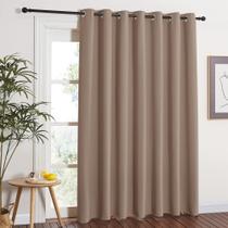 Persianas Blackout NICETOWN para porta de pátio 254x213cm Cappuccino Persianas Blackout NICETOWN para porta de pátio 254x213cm Cappuccino