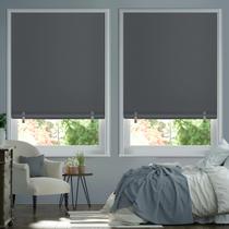 Persianas Blackout Roller SAUIRS 36 x 72 cm, cinza, pacote com 2
