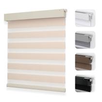 Persianas Zebra Sin Cordón Joydeco para Ventanas 89x191 cm Beige Persianas Zebra Sin Cordón Joydeco para Ventanas 89x191 cm Beige
