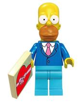 Personagem Homer Bonecos Blocos De Montar The Simpsons