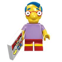 Personagem Milhouse Bonecos Blocos De Montar The Simpsons - Mega Block Toys