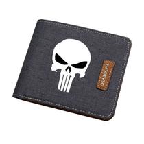 Personagens de anime Wallet Punisherss Slim Bifold Canvas