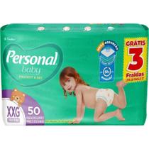 Personal Baby Fralda Descartável Protect&Sec Hiper XXG 50 Un - Santher Personal