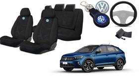 "Personalização Total: Capas para Bancos Nivus + Capa de Volante e Chaveiro VW"