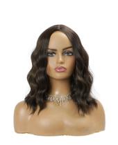 Peruca 100% Bio Orgânica Curta 40cm Castanho Com Mechas Peruca 100% Bio Orgânica Curta 40cm Castanho Com Mechas
