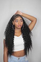 Peruca 2 em 1 vira rabo de cavalo cacheada longa LAURA MLW