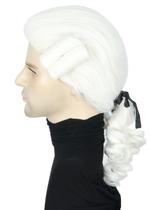 Peruca à fantasia de juiz histórico colonial para homens ou mulheres Peruca à fantasia de juiz histórico colonial para homens ou mulheres