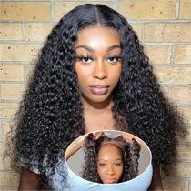 Peruca Ailwelia Curly Bob 100% cabelo humano 200% densidade 18" preta Peruca Ailwelia Curly Bob 100% cabelo humano 200% densidade 18" preta