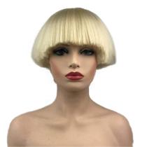 Peruca Aimole Short Yaki Straight Straight Synthetic Mushroom Head