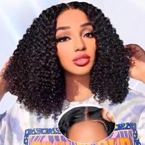 Peruca AISI Glueless Short Curly Bob 100% cabelo humano 35cm Peruca AISI Glueless Short Curly Bob 100% cabelo humano 35cm