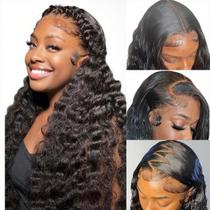 Peruca Aixiang Hair Remy Human Hair 13x6 Deep Wave 200 Density