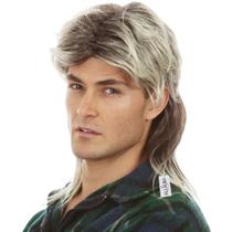 Peruca ALLAURA Blonde Mullet para homens, festa de cosplay dos anos 70 e 80