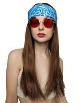 Peruca ALLAURA Janis Joplin 51 cm marrom, 3 peças Peruca ALLAURA Janis Joplin 51 cm marrom, 3 peças
