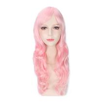 Peruca Anime Cosplay Sintética Snow Dew Queen Rosa 70cm