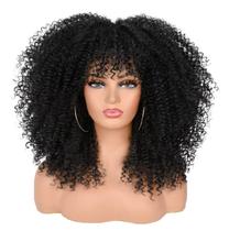 Peruca ANNISOUL Curly 40cm Afro Bomb para mulheres negras 280g