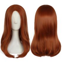 Peruca ANOGOL, boné de cabelo, laranja escuro, reta, 40 cm, cosplay, Halloween Peruca ANOGOL, boné de cabelo, laranja escuro, reta, 40 cm, cosplay, Halloween