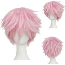 Peruca ANOGOL curta rosa para festa de Halloween de cosplay de anime Peruca ANOGOL curta rosa para festa de Halloween de cosplay de anime