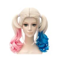 Peruca Arlequina Rosa Com Azul Un Peruca Arlequina Rosa Com Azul Un