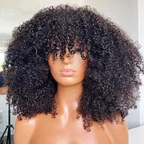 Peruca ARUKIHAIR Afro Kinky Curly 100% cabelo humano 24" 200% de densidade Peruca ARUKIHAIR Afro Kinky Curly 100% cabelo humano 24" 200% de densidade