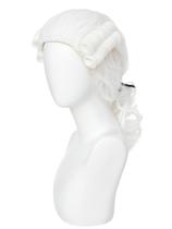 Peruca Auguyist Colonial Judge, traje sintético branco