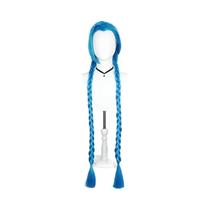 Peruca Azul Arcana Jinx, Trança Sintética Resistente Ao Calor Para Mulheres, Peruca De Cosplay De