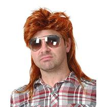 Peruca Baruisi masculina Orange Mullet Cosplay de Halloween Peruca Baruisi masculina Orange Mullet Cosplay de Halloween