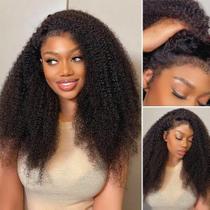 Peruca Beauhair Afro Curly 100% cabelo humano 20 cm 210% de densidade Peruca Beauhair Afro Curly 100% cabelo humano 20 cm 210% de densidade