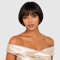 Peruca Beluck Pixie Cut Cabelo Humano Fechamento 2x4 Renda Preto Peruca Beluck Pixie Cut Cabelo Humano Fechamento 2x4 Renda Preto